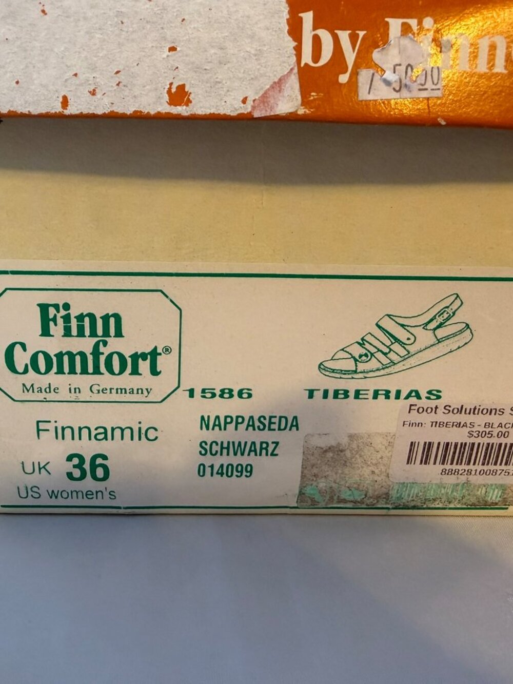 Finn Comfort Women's Tiberias Sandal - Black Nappa Women Size 36 (6 US) NIB - Picture 7 of 7